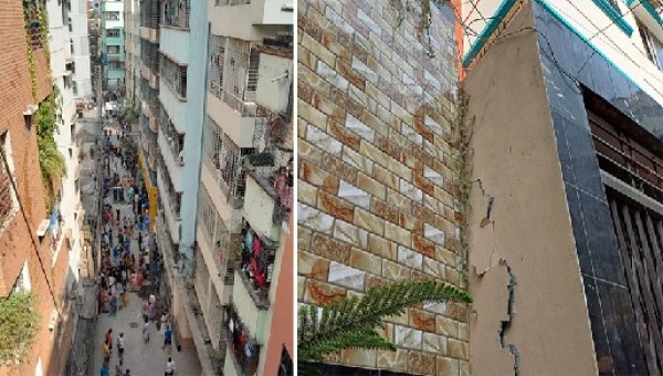 ভয়ঙ্কর ভূমিকম্পে কেঁপে উঠলো ঢাকাসহ সারা দেশে